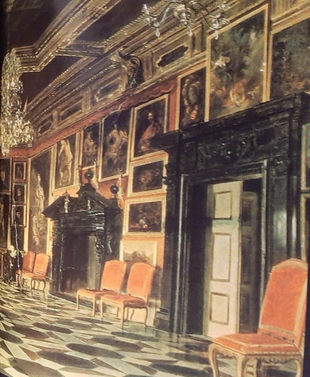 Sala Karmazynowa pałacu w Podhorcach na obrazie A. Gryglewskiego 1