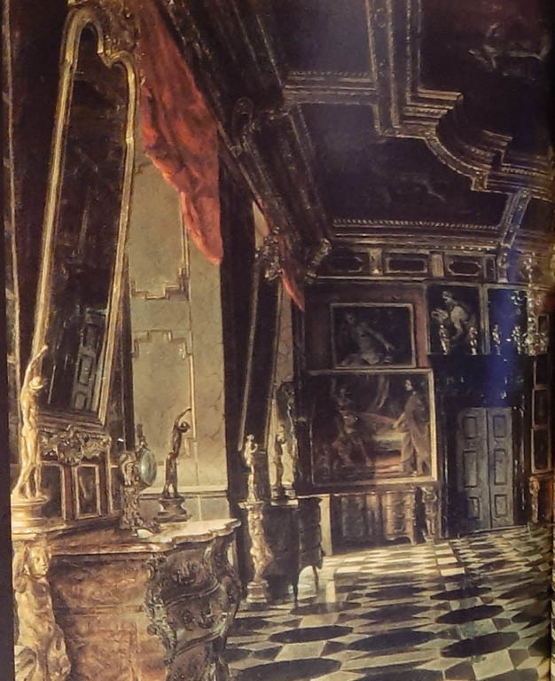 Sala Karmazynowa pałacu w Podhorcach na obrazie A. Gryglewskiego 2