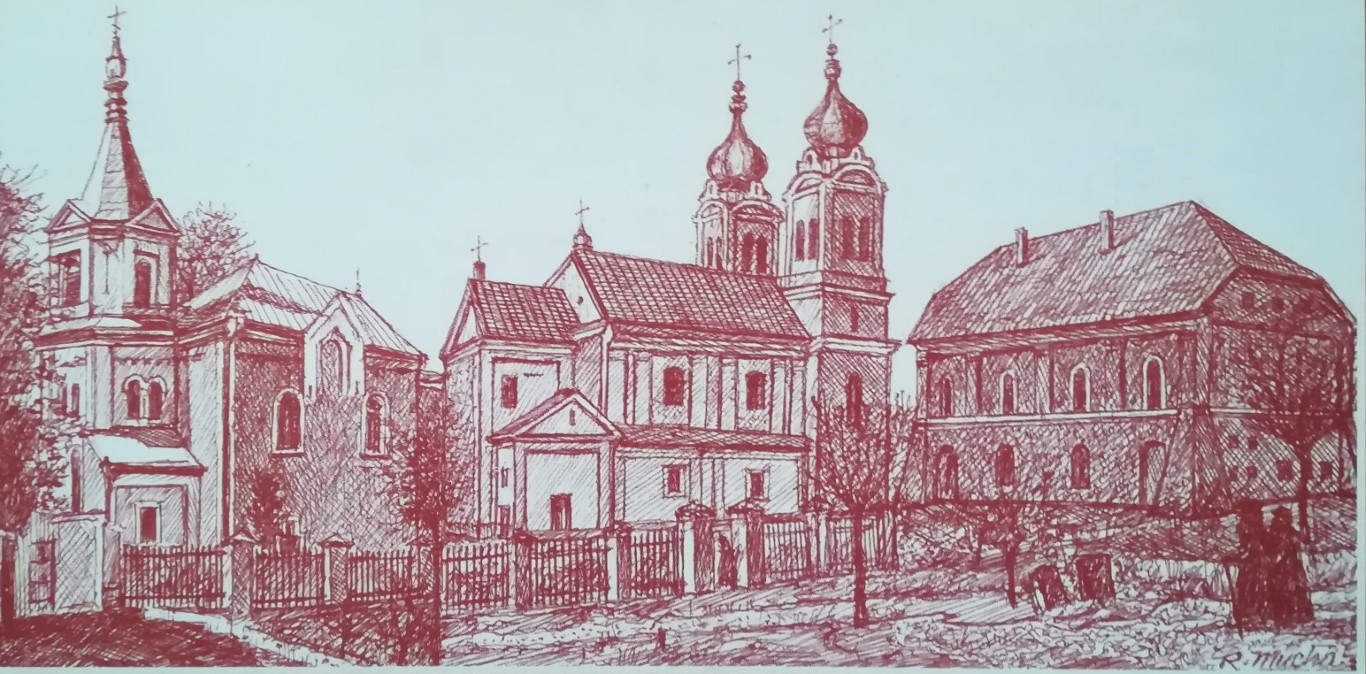 Świątynie biłgorajskie – karta pocztowa Muzeum Ziemi Biłgorajskiej w Biłgoraju