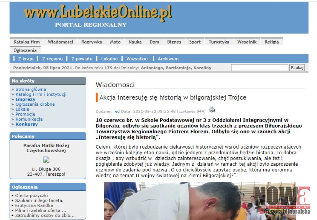 Strona internetowa LubelskieOnline.pl