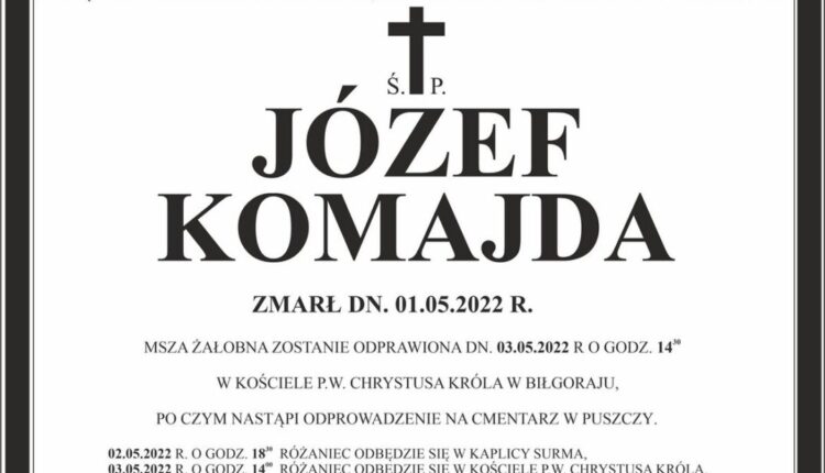 surma-usługi-pogrzebowe-biłgoraj-nekrologi-józef-komajda (Kopiowanie)